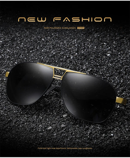 FoxDrop™ CLLOIO Nouvelles lunettes de soleil polarisées photochromiques carrées pour hommes, changement de couleur, lunettes de soleil caméléon antireflet pour la conduite Oculos de sol