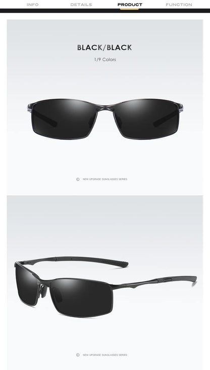 FoxDrop™ Sunglass Polarized Driving Glasses Color Night-vision Goggles Cycling Road Kask Bicchieri Men Shades Cascos Pesca