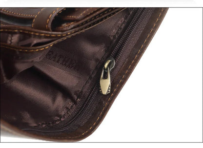 Portefeuille FoxDrop™ pour homme, nouveau, en cuir de vache véritable, porte-monnaie, pochette, moraillon, ouvert, qualité supérieure, style rétro, court