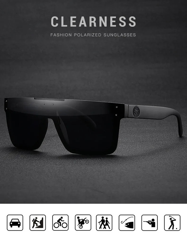 Lunettes de cyclisme FoxDrop™ de haute qualité, verres polarisés pour sports de plein air, verres anti-chaleur HW03