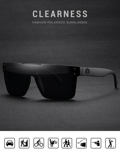 Lunettes de cyclisme FoxDrop™ de haute qualité, verres polarisés pour sports de plein air, verres anti-chaleur HW03