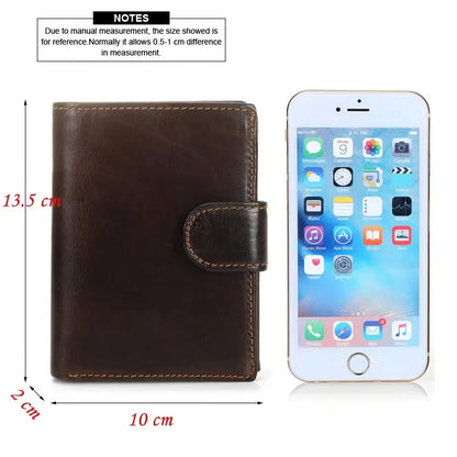 Portefeuille FoxDrop™ pour homme, nouveau, en cuir de vache véritable, porte-monnaie, pochette, moraillon, ouvert, qualité supérieure, style rétro, court