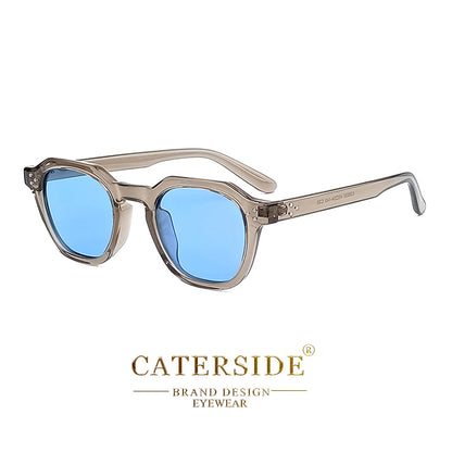 FoxDrop™ CATERSIDE Retro Polarized Sunglasses Men Ultralight TR90 Frame Polygon Women Sun Glasses Outdoor High Quality Travel  Eyewear
