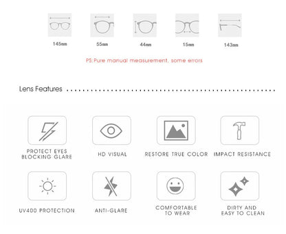 FoxDrop™ Square Polarized Sunglasses Anti Glare Sun Shades For Summer Party Vacation Travel Driving Fishing
