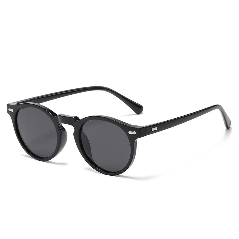 FoxDrop™ Retro Round Sunglasses Men Women Fashion Small Polarized Sun Glasses For Male Female Literary Vintage Shades Driving Eyeglasses