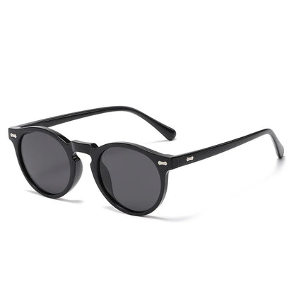 FoxDrop™ Retro Round Sunglasses Men Women Fashion Small Polarized Sun Glasses For Male Female Literary Vintage Shades Driving Eyeglasses