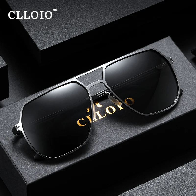 FoxDrop™ CLLOIO Fashion High Quality Photochromic Sunglasses Men Women Polarized Sun Glasses Chameleon Anti-glare Driving Oculos de sol
