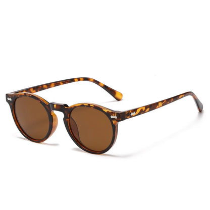 FoxDrop™ Retro Round Sunglasses Men Women Fashion Small Polarized Sun Glasses For Male Female Literary Vintage Shades Driving Eyeglasses