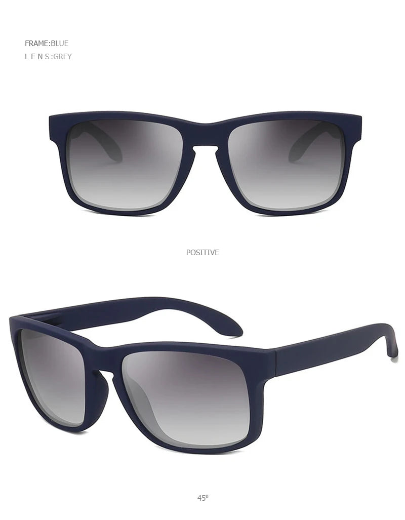 FoxDrop™ Classic Fashion Square Polarized Sunglasses Men Vintage Plastic Male Sun Glasses Women Stylish Black Outdoor Sports Shades UV400
