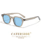 FoxDrop™ CATERSIDE Retro Polarized Sunglasses Men Ultralight TR90 Frame Polygon Women Sun Glasses Outdoor High Quality Travel  Eyewear