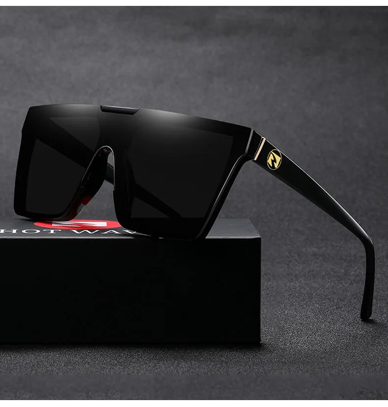 FoxDrop™ HEAT WAVE luxury brand design one-piece fashionable glasses for men and women cross-border driving sunglasses HW04 eyewear
