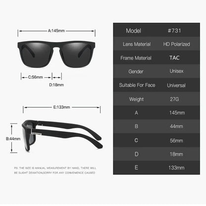 FoxDrop™ Square Polarized Sunglasses Anti Glare Sun Shades For Summer Party Vacation Travel Driving Fishing