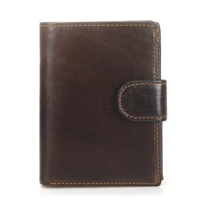 Portefeuille FoxDrop™ pour homme, nouveau, en cuir de vache véritable, porte-monnaie, pochette, moraillon, ouvert, qualité supérieure, style rétro, court