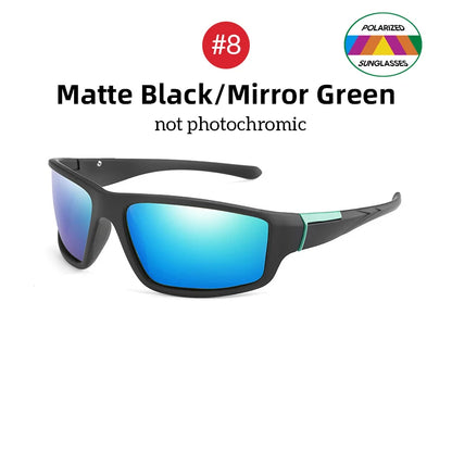 FoxDrop™ VIVIBEE Men Photochromic Sunglasses Black Sports Goggles Women Color Changing Polarized Driving 2025 Discoloration Sun Glasses