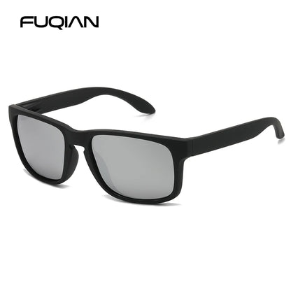 FoxDrop™ Classic Fashion Square Polarized Sunglasses Men Vintage Plastic Male Sun Glasses Women Stylish Black Outdoor Sports Shades UV400