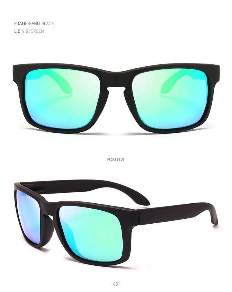 FoxDrop™ Classic Fashion Square Polarized Sunglasses Men Vintage Plastic Male Sun Glasses Women Stylish Black Outdoor Sports Shades UV400