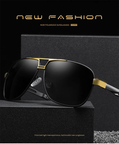 FoxDrop™ CLLOIO Nouvelles lunettes de soleil polarisées photochromiques carrées pour hommes, changement de couleur, lunettes de soleil caméléon antireflet pour la conduite Oculos de sol