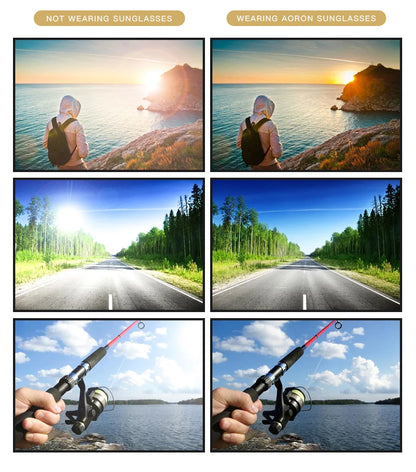 FoxDrop™ Sunglass Polarized Driving Glasses Color Night-vision Goggles Cycling Road Kask Bicchieri Men Shades Cascos Pesca