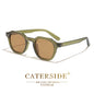 FoxDrop™ CATERSIDE Retro Polarized Sunglasses Men Ultralight TR90 Frame Polygon Women Sun Glasses Outdoor High Quality Travel  Eyewear
