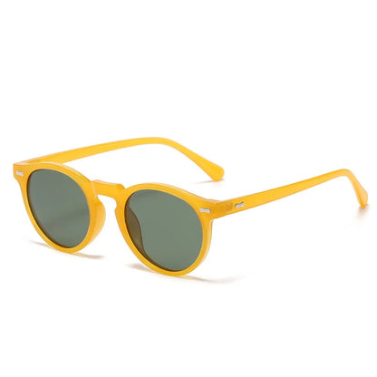 FoxDrop™ Retro Round Sunglasses Men Women Fashion Small Polarized Sun Glasses For Male Female Literary Vintage Shades Driving Eyeglasses