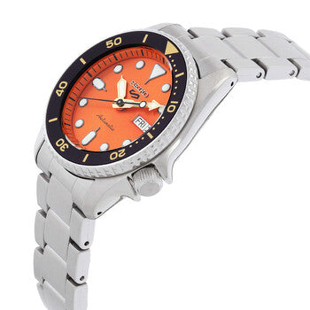 Seiko  5 Automatic Orange Dial Unisex Watch Item No. SRPK35