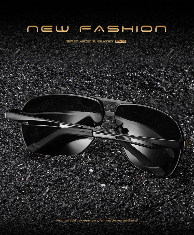 FoxDrop™ CLLOIO Nouvelles lunettes de soleil polarisées photochromiques carrées pour hommes, changement de couleur, lunettes de soleil caméléon antireflet pour la conduite Oculos de sol