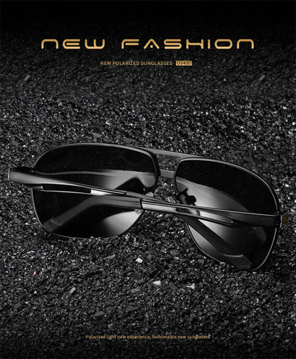 FoxDrop™ CLLOIO Nouvelles lunettes de soleil polarisées photochromiques carrées pour hommes, changement de couleur, lunettes de soleil caméléon antireflet pour la conduite Oculos de sol