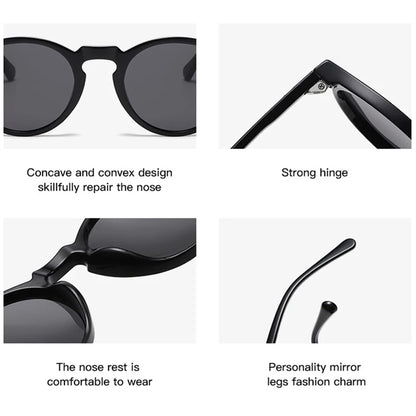FoxDrop™ Retro Round Sunglasses Men Women Fashion Small Polarized Sun Glasses For Male Female Literary Vintage Shades Driving Eyeglasses