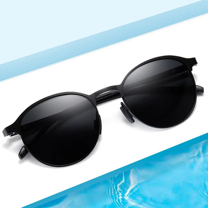 FoxDrop™ BARCUR Temples Sunglasses Women Polarized Fashion Sun Glasses Driving Round Ladies Sunglass