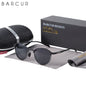 FoxDrop™ BARCUR Temples Sunglasses Women Polarized Fashion Sun Glasses Driving Round Ladies Sunglass