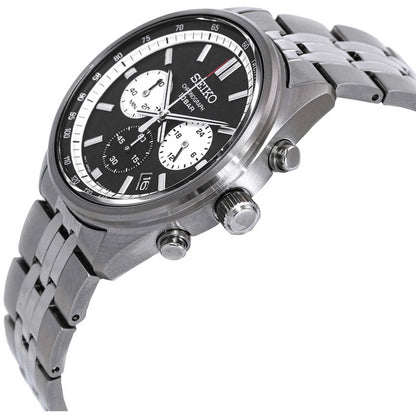 Seiko Chronograph Quartz Black Dial Men's Watch Item No. SSB429P1