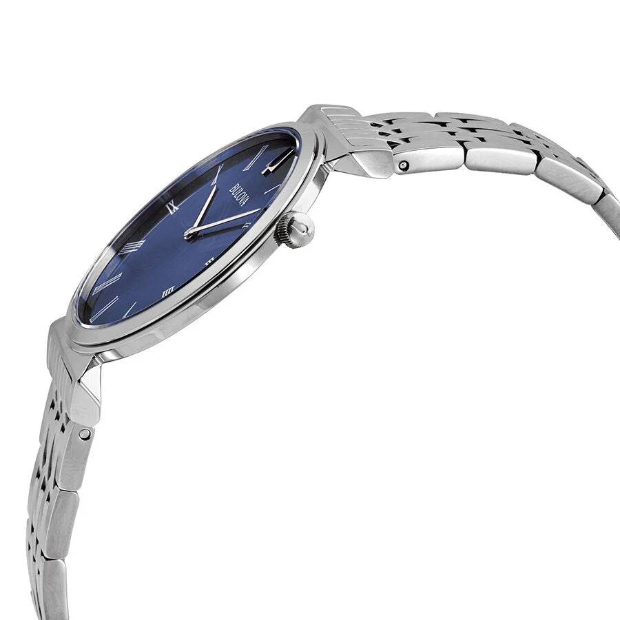 Bulova  Regatta Quartz Blue Dial Stainless Steel Men's Watch Item No. 96A233