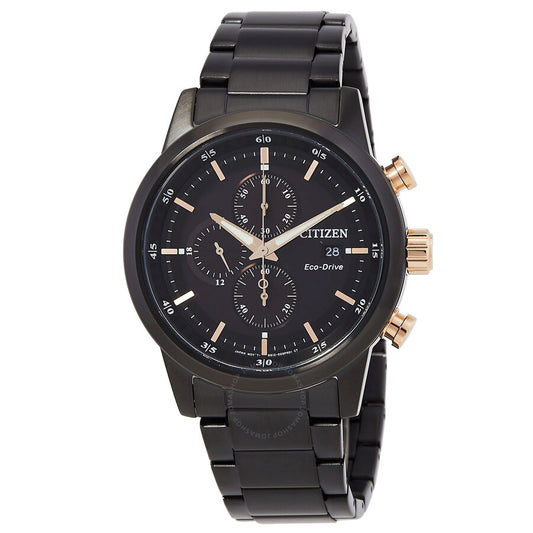 Citizen  Chronograph Eco-Drive Black Dial Men's Watch Item No. CA0746-85E