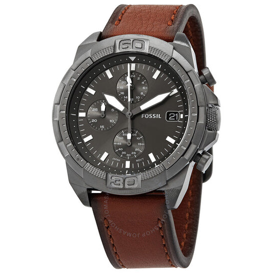 Fossil  Bronson Chronograph Quartz Grey Dial Men's Watch Item No. FS5855