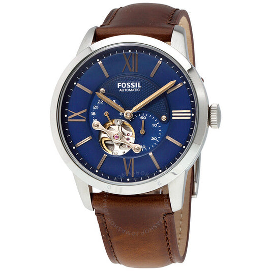 Fossil  Townsman Automatic Blue Satin Dial Men's Watch Item No. ME3110