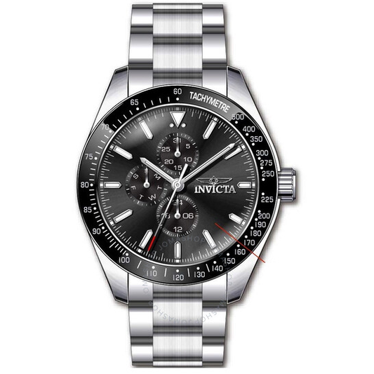 Invicta Aviator Quartz Black Dial Men's Watch, Item No. 38966