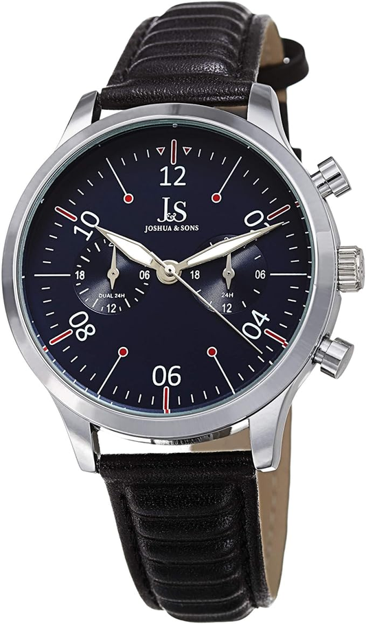 Joshua And Sons Quartz Blue Dial Men's JX146SSBK