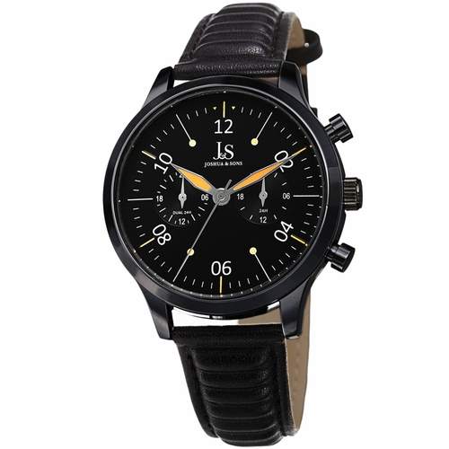 Joshua And Sons Quartz Black Dial Men's JX146BK