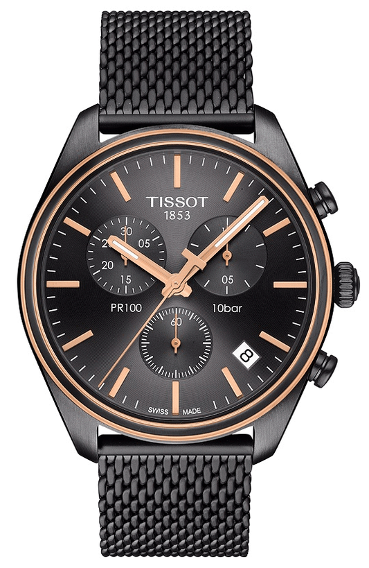 Tissot  PR 100 Chronograph Black Dial Men's Watch Item No. T101.417.23.061.00