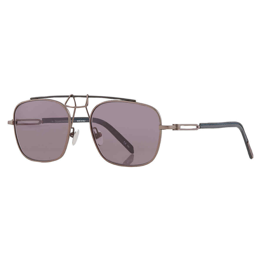 Calvin Klein Titanium Grey Pilot Men's Sunglasses CKNYC1811S 008 54