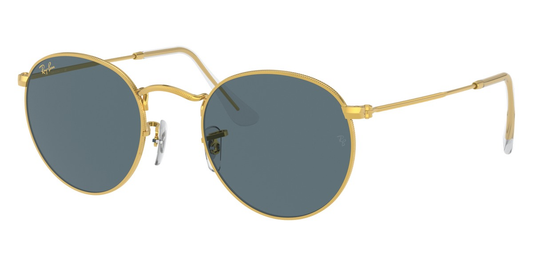 Ray-Ban  Round Metal Blue Men's Sunglasses Item No. RB3447 9196R5 53