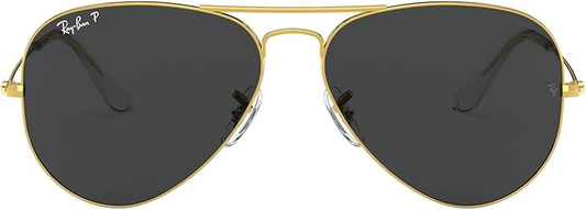 Ray-Ban  Aviator Classic Polarized Black Pilot Unisex Sunglasses Item No. RB3025 919648 62