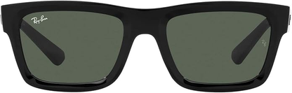 Ray-Ban  Warren Bio Based Dark Green Rectangular Unisex Sunglasses Item No. RB4396 667771 57