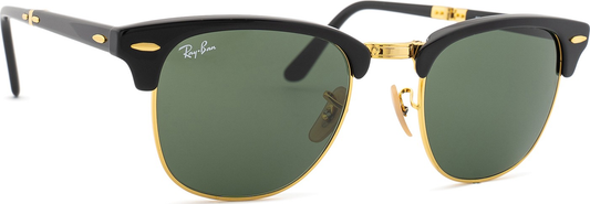 Ray-Ban  Clubmaster Folding Green Classic G-15 Square Unisex Sunglasses Item No. RB2176 901 51