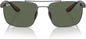 Ray-Ban  Scuderia Ferrari Dark Green Square Men's Sunglasses Item No. RB3715M F00171 58