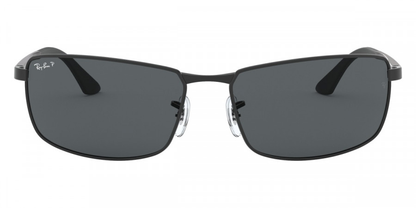 Ray-Ban  Polarized Grey Gradient Rectangular Men's Sunglasses Item No. RB3498 006/81 61