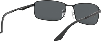 Ray-Ban  Polarized Grey Gradient Rectangular Men's Sunglasses Item No. RB3498 006/81 61