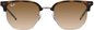 Ray-Ban  New Clubmaster Brown Gradient Irregular Unisex Sunglasses Item No. RB4416 710/51 53