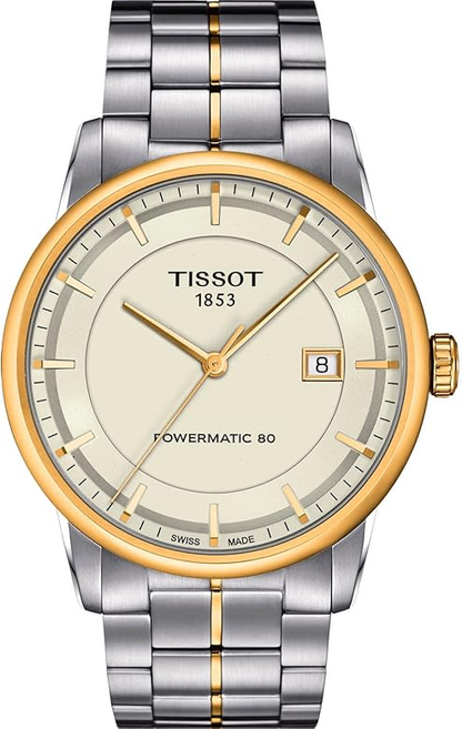 Tissot  Powermatic 80 Ivory Dial Men's Watch T0864072226100