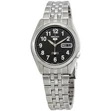 Seiko Series 5 Automatic Black Dial Men's Watch Item No. SNK381